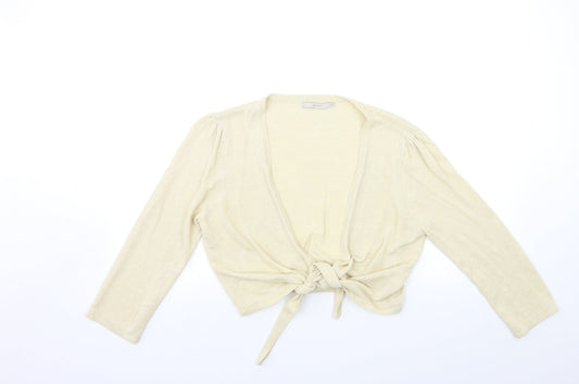 Per Una Womens Beige  Knit Cardigan Jumper Size 14