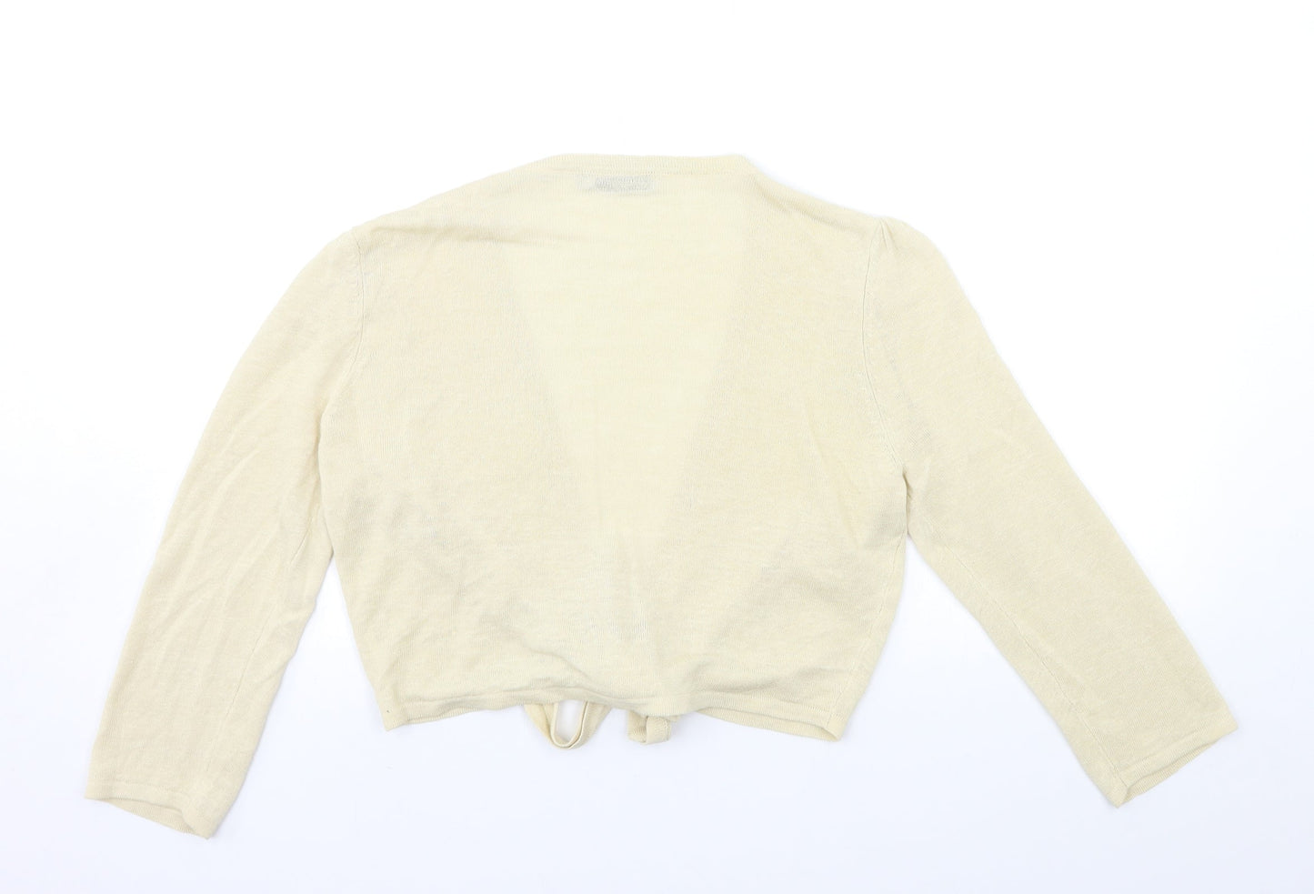 Per Una Womens Beige  Knit Cardigan Jumper Size 14