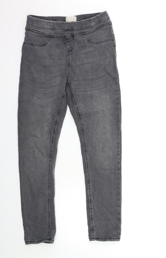 Preworn Womens Grey  Denim Jegging Jeans Size 26 in L29 in