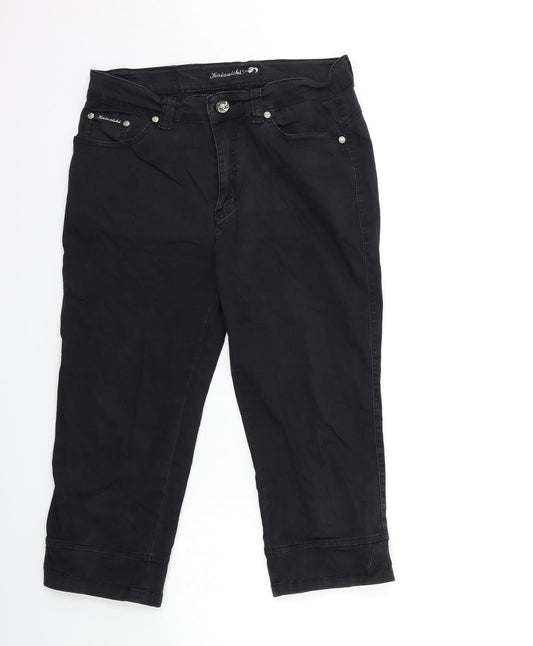 KAIUEISHI Womens Black   Cargo Trousers Size 33 in L22.5 in