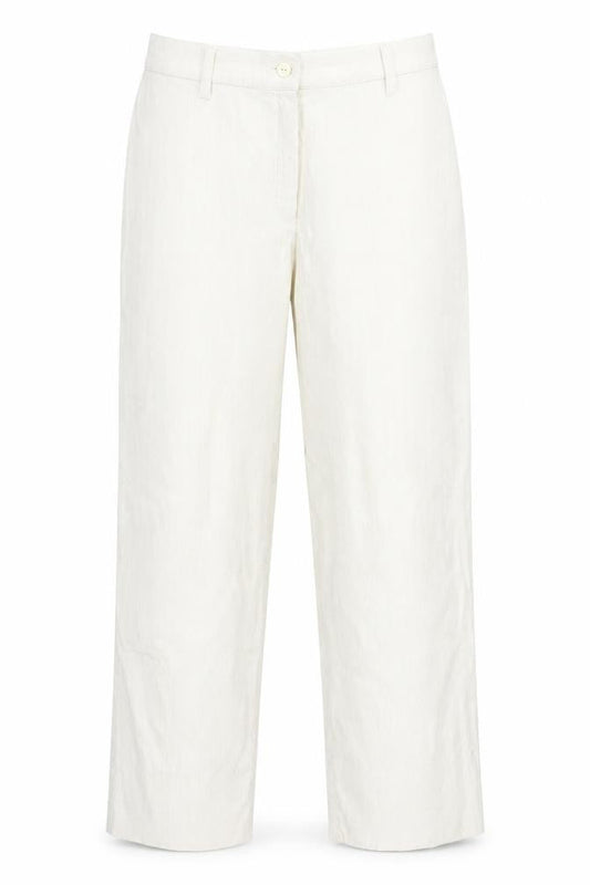 Preworn Womens White Striped  Trousers  Size 42 in L27 in