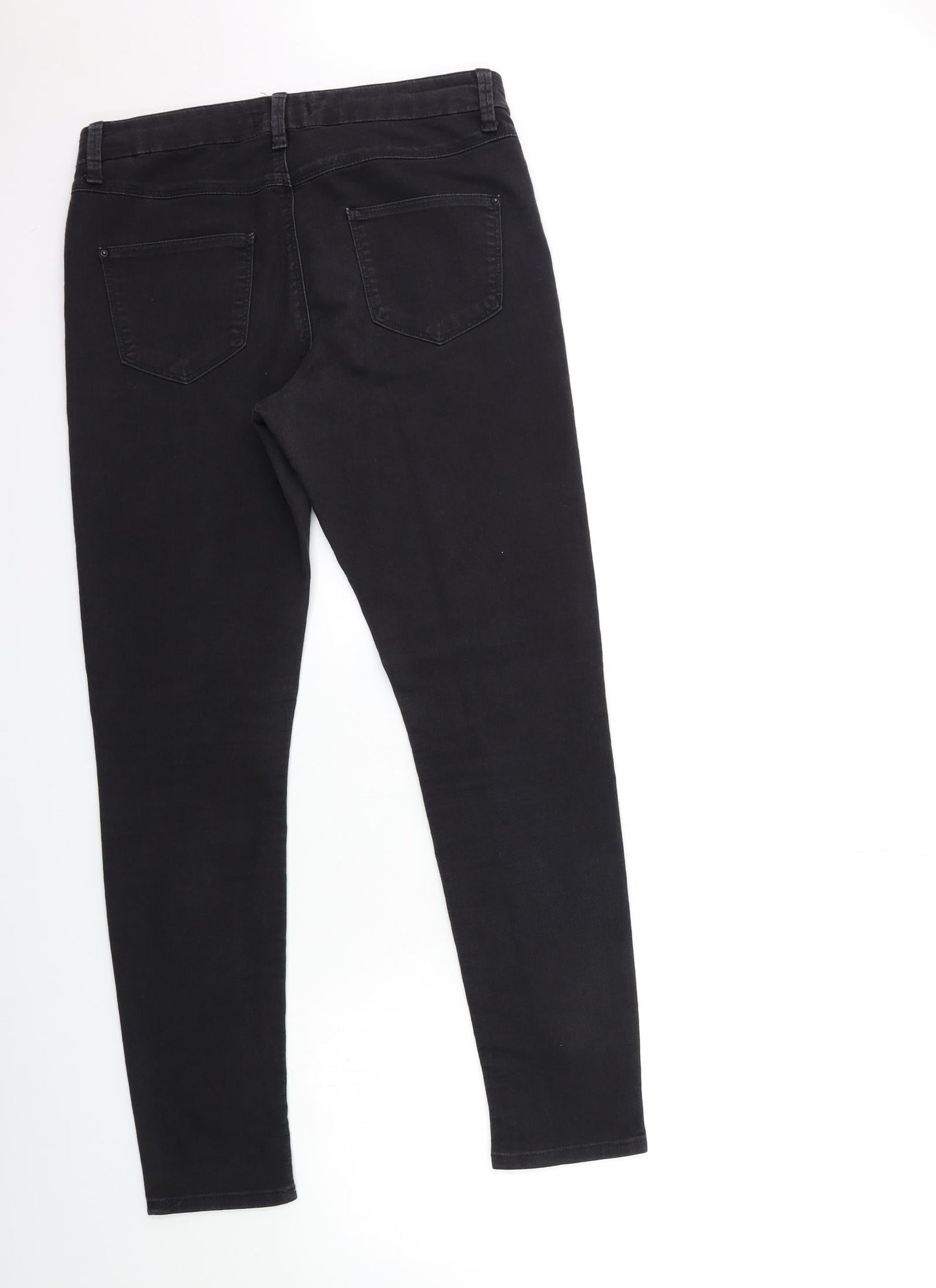Marks and Spencer Womens Black  Denim Skinny Jeans Size 10 L28 in