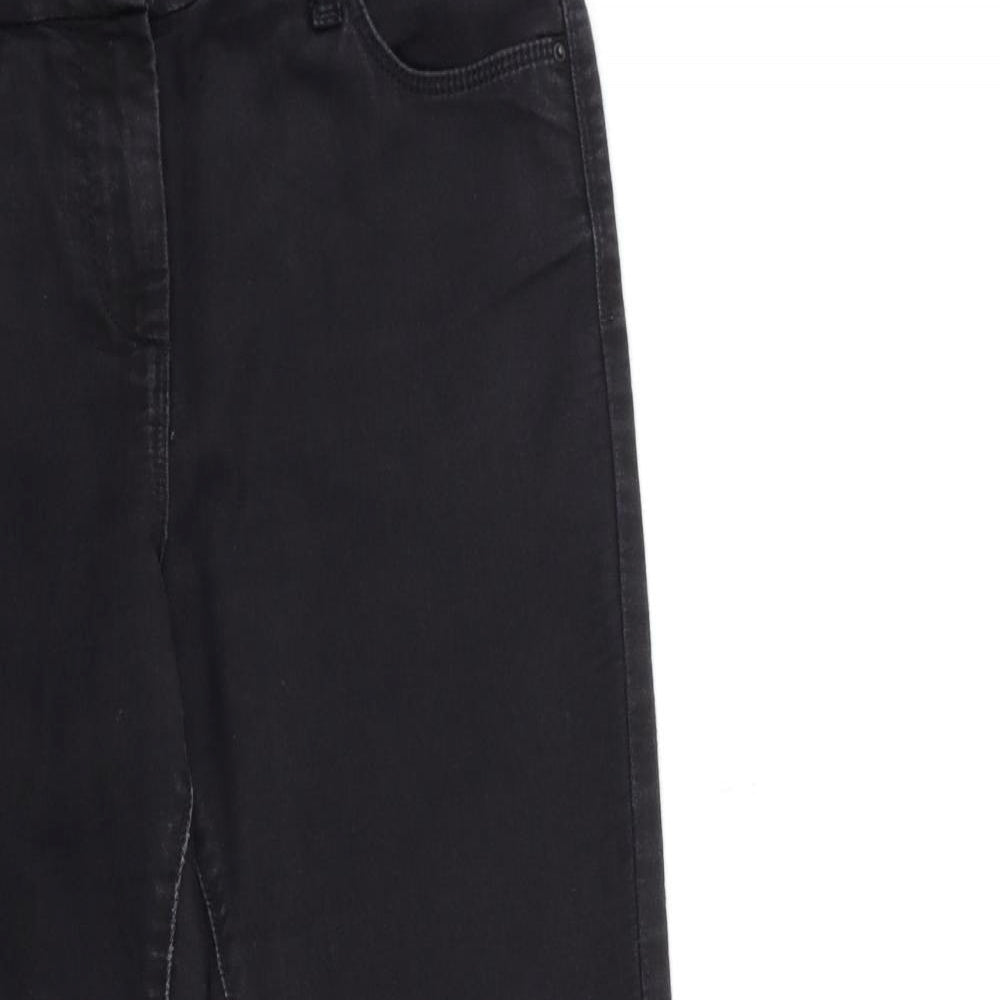 Marks and Spencer Womens Black  Denim Skinny Jeans Size 10 L28 in