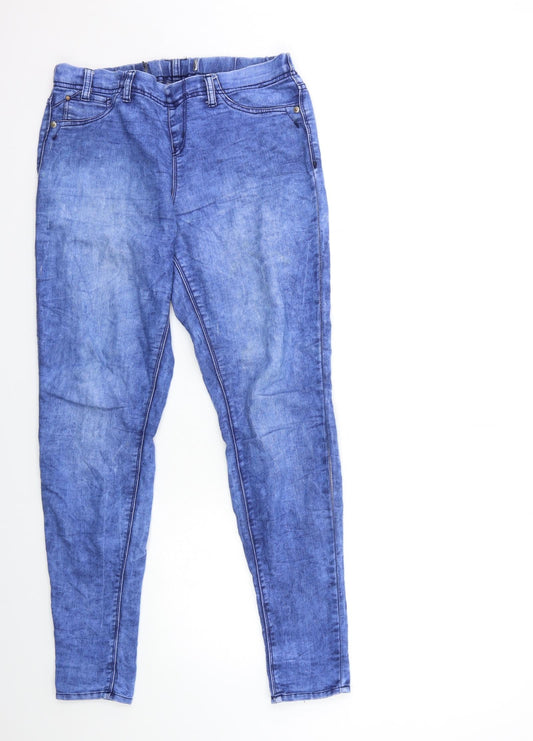 Preworn Womens Blue  Denim Jegging Jeans Size 30 in L30 in