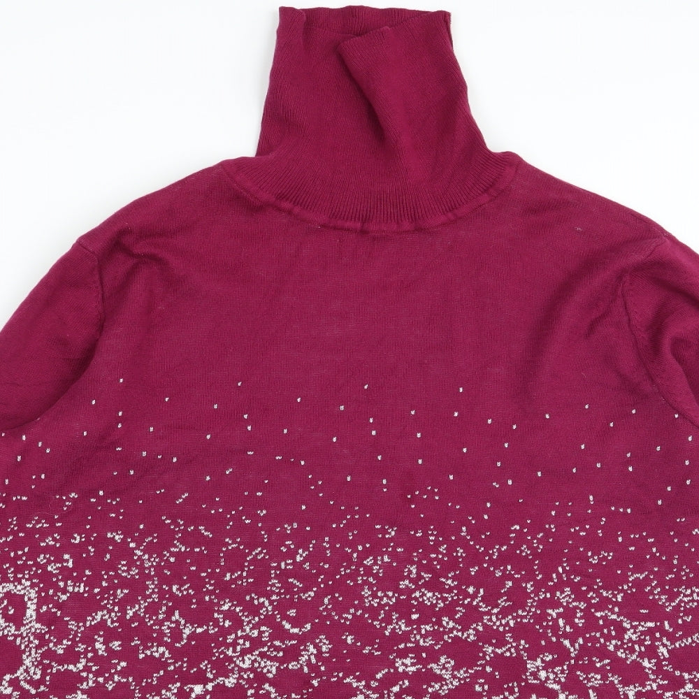 BPC Womens Multicoloured Geometric  Pullover Jumper Size XL