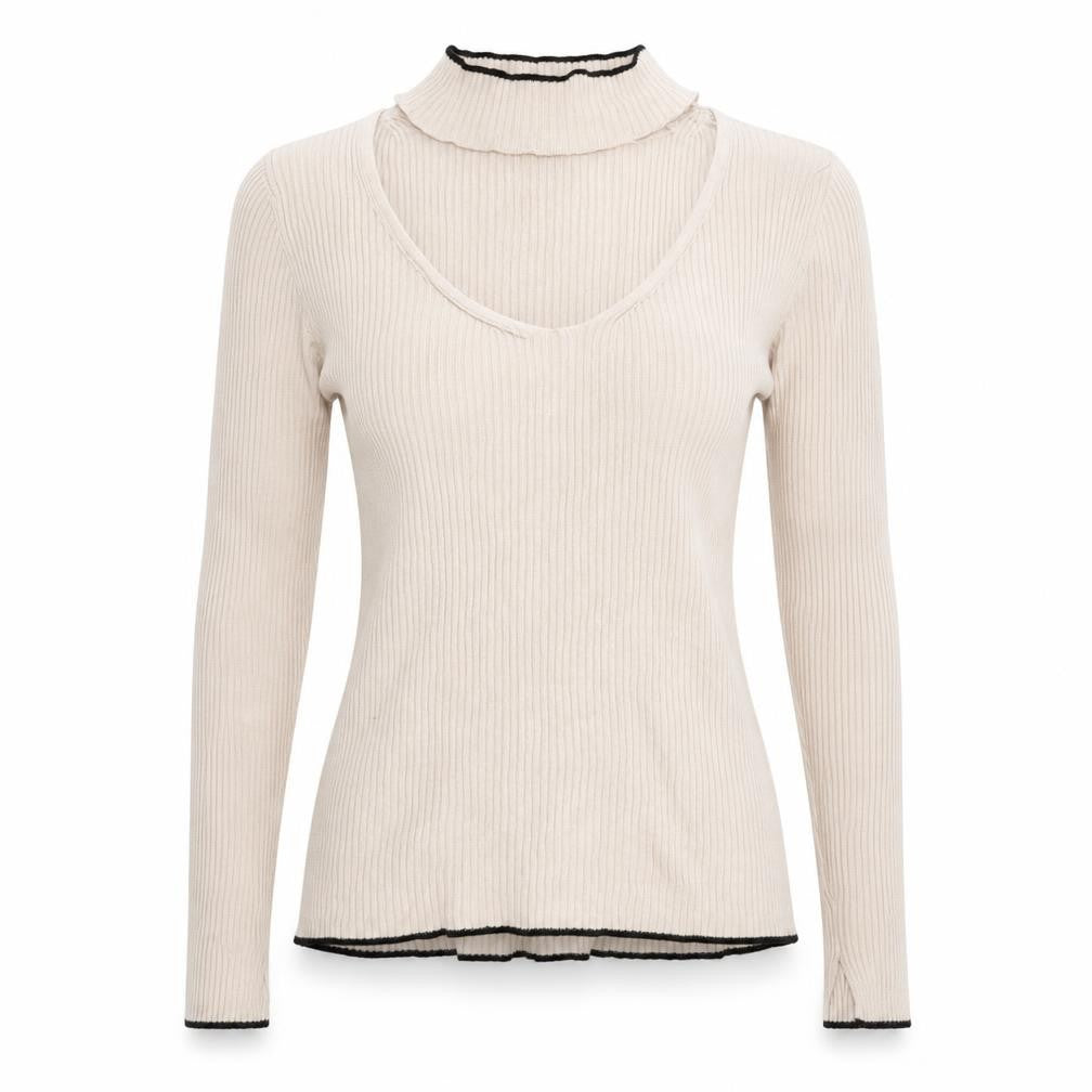 Topshop Womens Beige   Basic T-Shirt Size 8