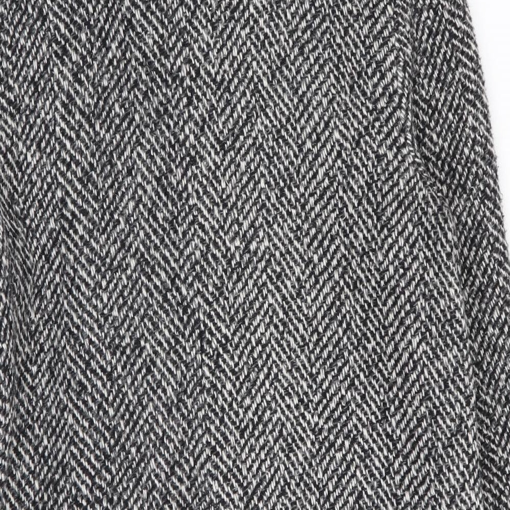 Preworn Womens Multicoloured Geometric  Overcoat Coat Size 10
