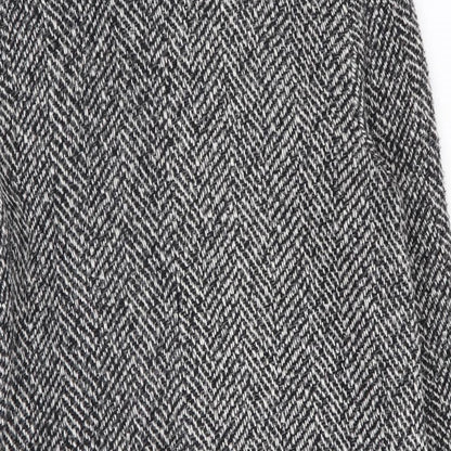 Preworn Womens Multicoloured Geometric  Overcoat Coat Size 10