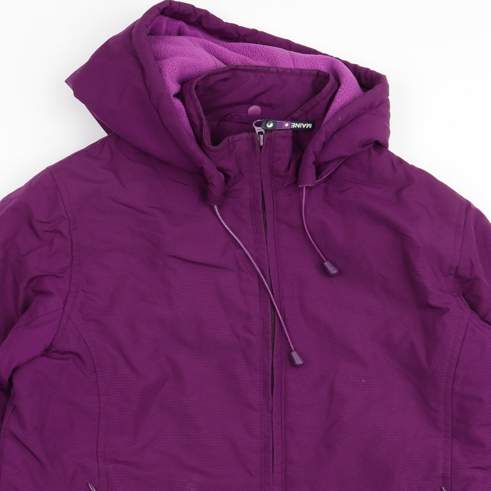 Maine Womens Purple   Jacket Coat Size 10