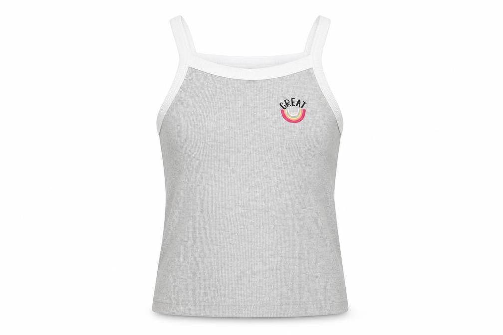 Marks & Spencer Girls Grey   Basic Tank Size 8-9 Years