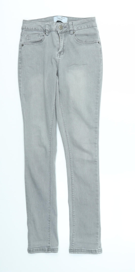 New Look Girls Grey   Skinny Jeans Size 14 Years