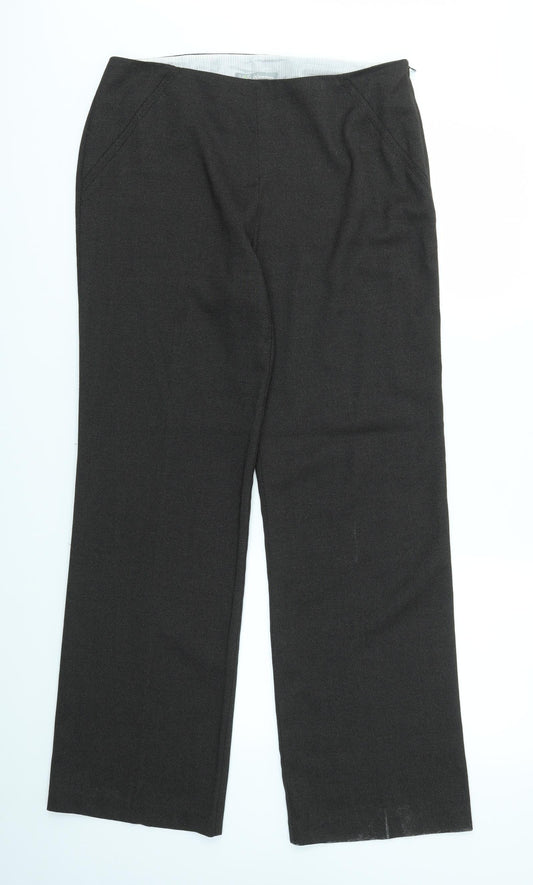M&S Womens Brown   Trousers  Size 14 L31 in