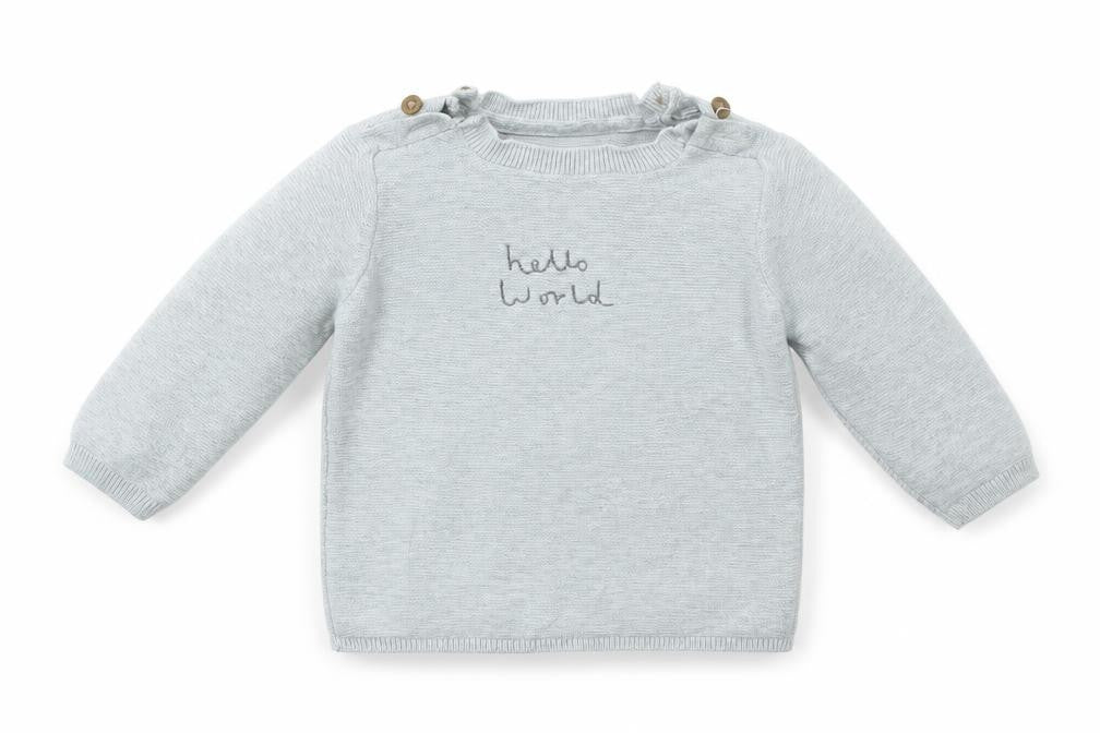 Marks & Spencer Girls Grey   Pullover Jumper Size 6-9 Months