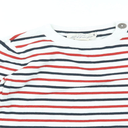 Preloved H&M Boys Multicoloured Striped  Pullover Jumper Size M - Detail