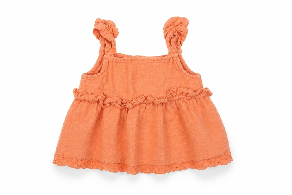 Primark Girls Orange   Basic Blouse Size 2-3 Years