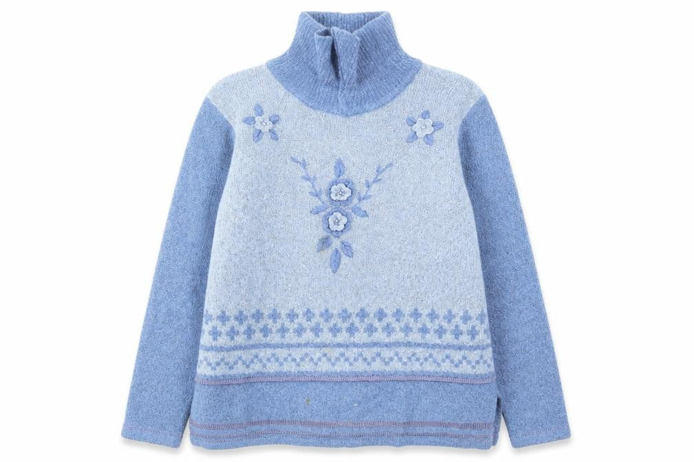 ANN MCARTNEY Womens Blue   Pullover Jumper Size XL