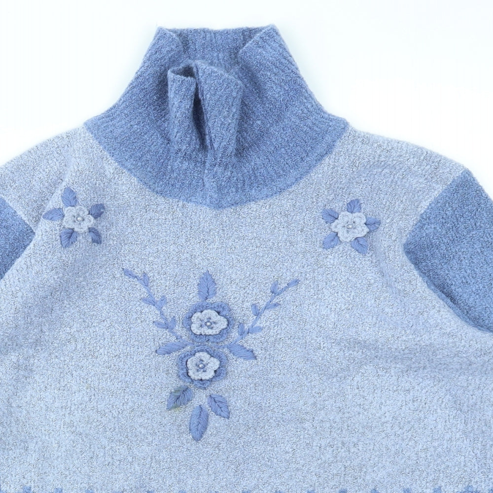 ANN MCARTNEY Womens Blue   Pullover Jumper Size XL