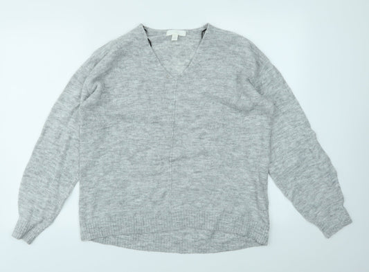 H&M Womens Grey   Pullover Jumper Size S