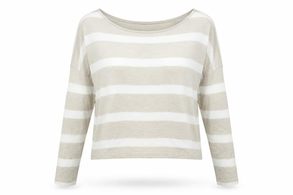 Marks & Spencer Womens Multicoloured Striped  Basic T-Shirt Size 10