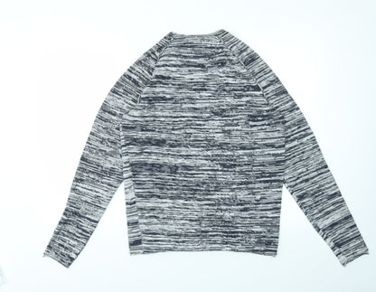 Back view of Orignals men’s blue pullover sweatshirt, size M