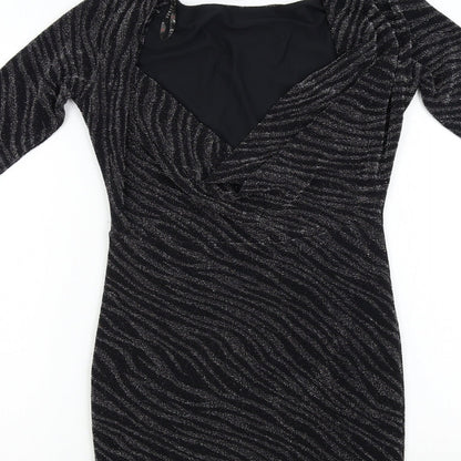 Preloved Lipsy Womens Black  Knit Bodycon  Size S - Label