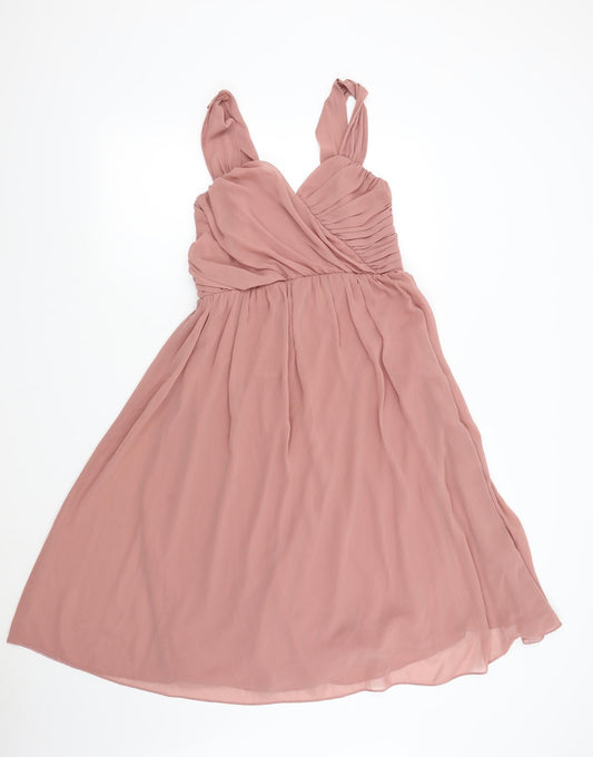 ASOS Womens Pink   Fit & Flare  Size 10