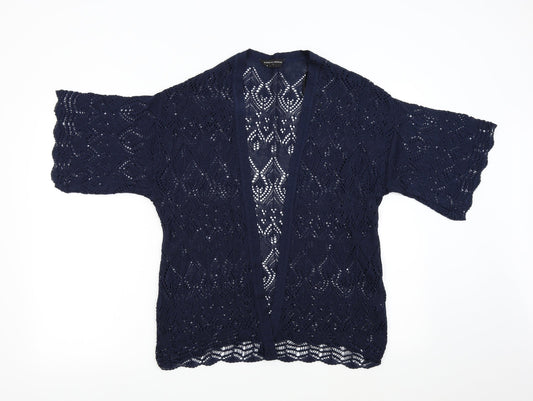 Dorothy Perkins Womens Blue  Knit Cardigan Jumper Size S