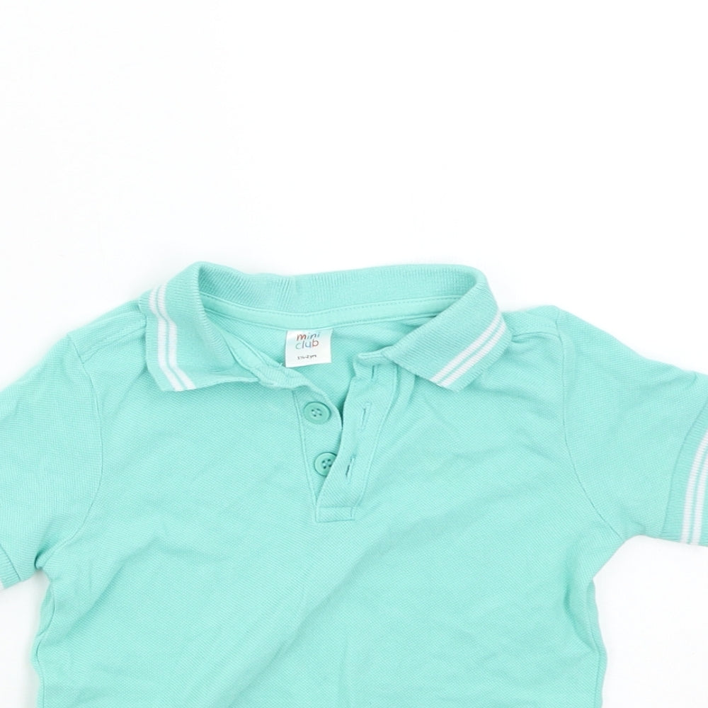 Mini Club Boys Green   Basic Polo Size 18-24 Months