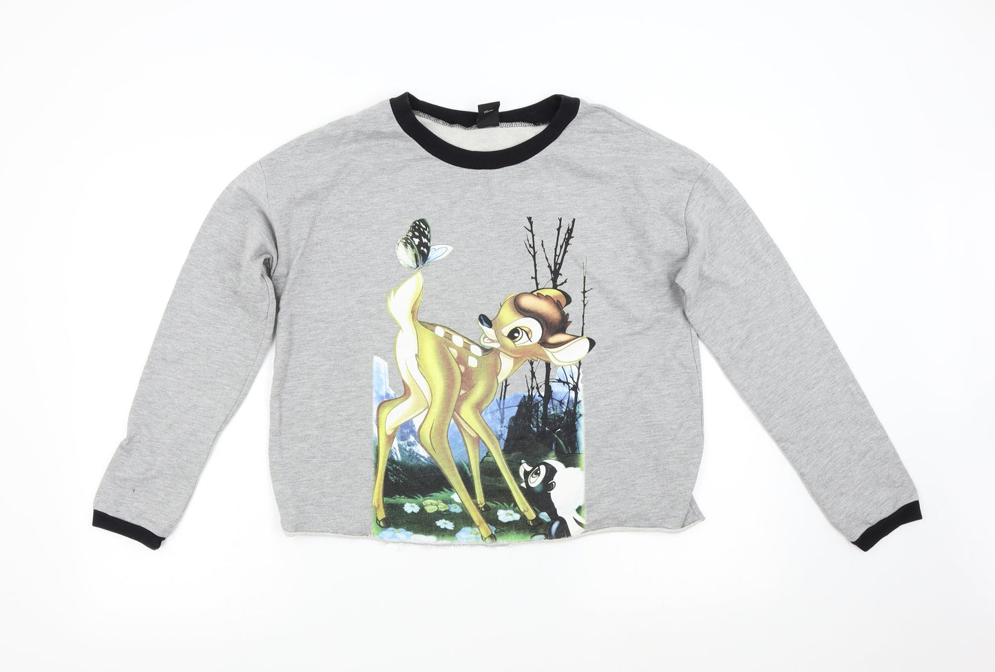 Ink & Paint Womens Grey   Pullover Sweatshirt Size 10  - Bambi