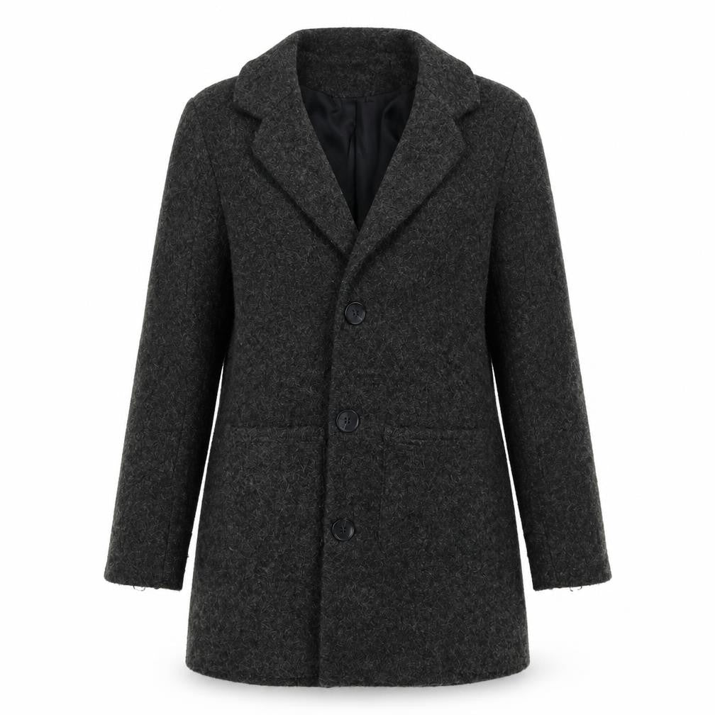 Jaqueline de Young Womens Grey   Overcoat Coat Size M