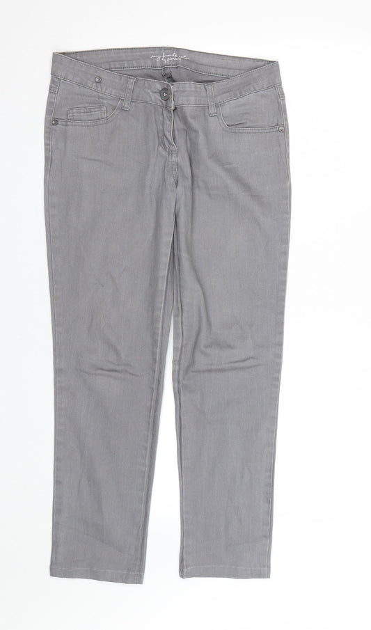 Pimkie Womens Grey  Denim Jegging Jeans Size 12 L26 in