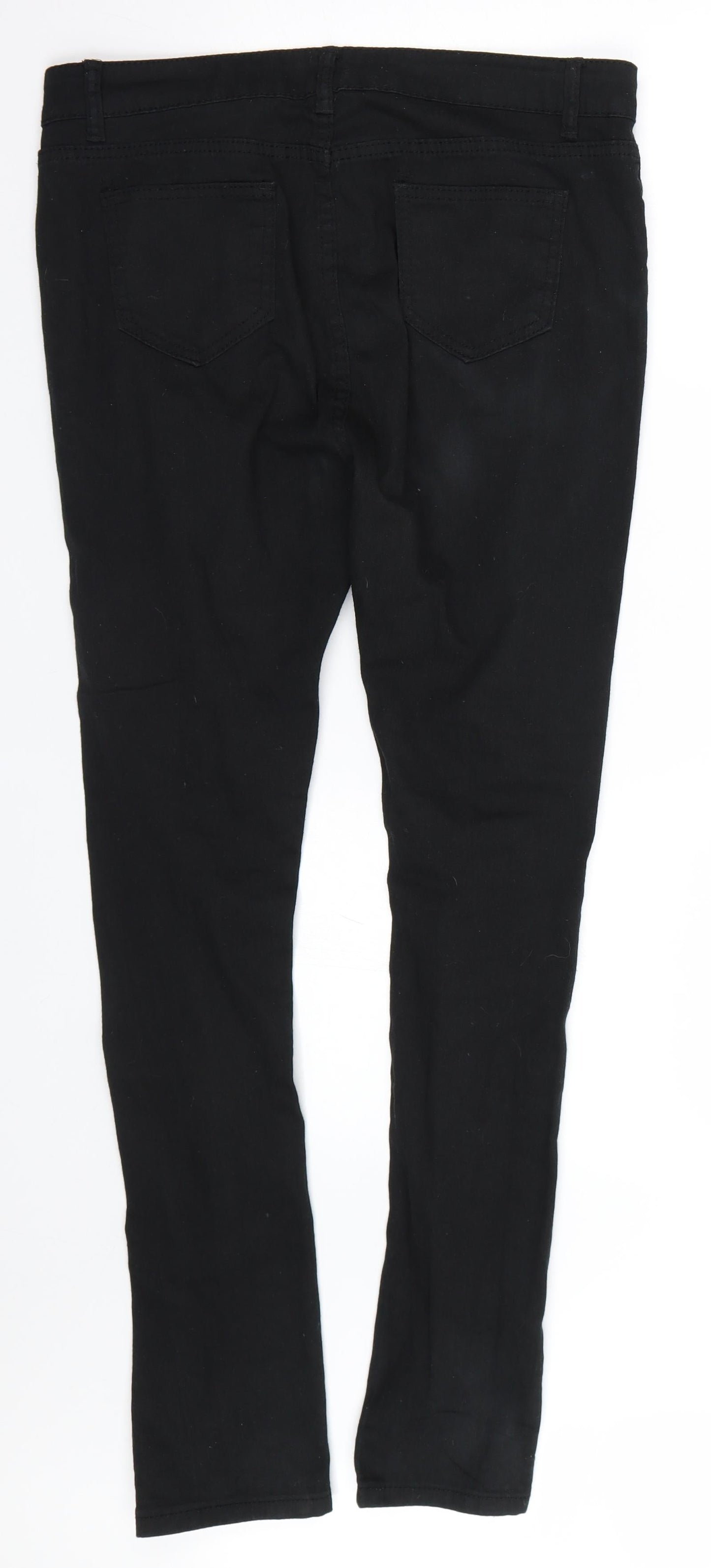 Preworn Womens Black  Denim Skinny Jeans Size XL L29 in