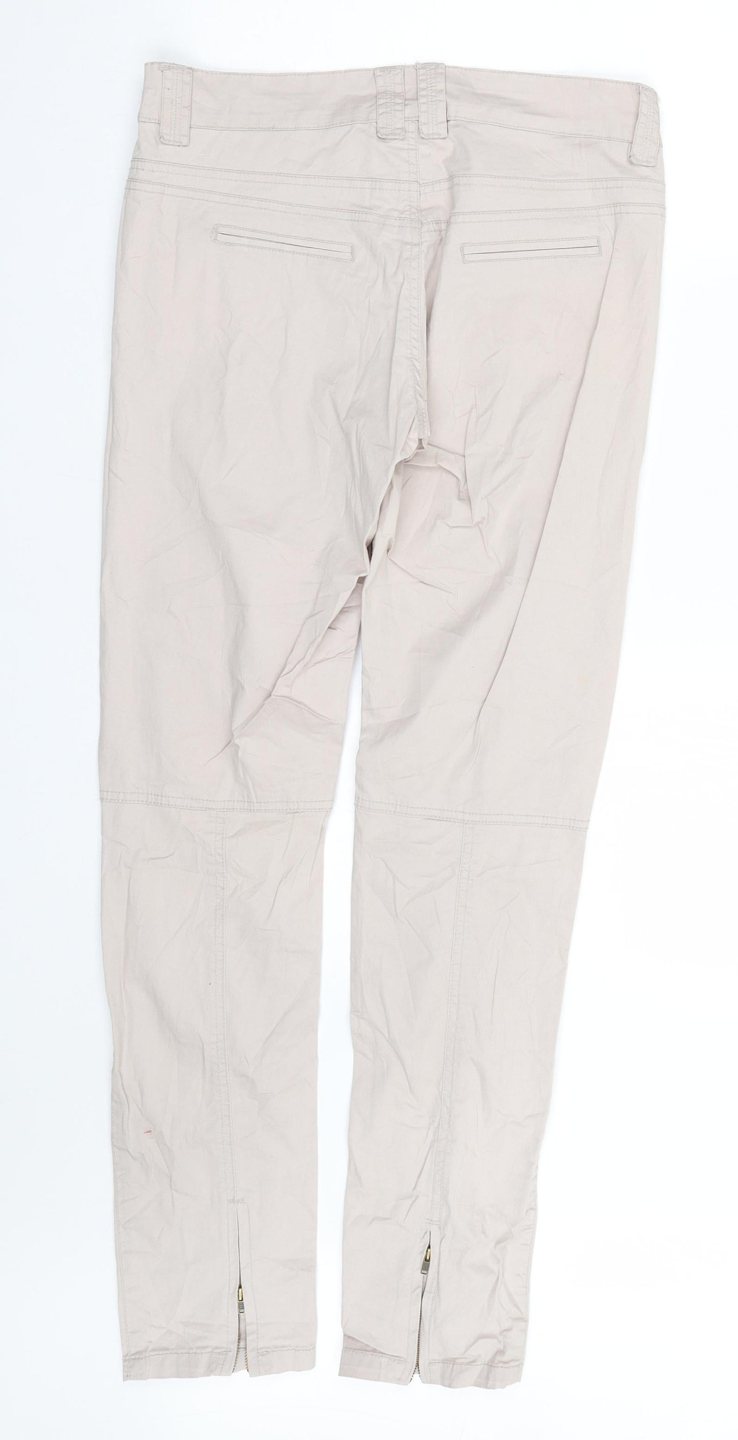 Ginatricot Womens Beige   Trousers  Size 12 L29 in