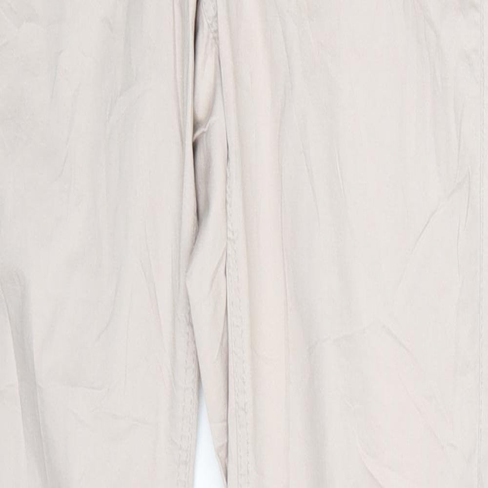 Ginatricot Womens Beige   Trousers  Size 12 L29 in