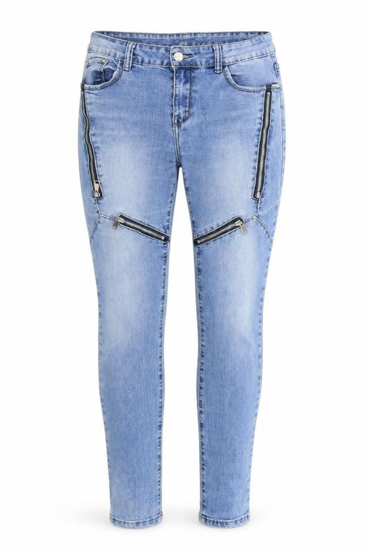 Hella miss Womens Blue  Denim Skinny Jeans Size 12 L27 in