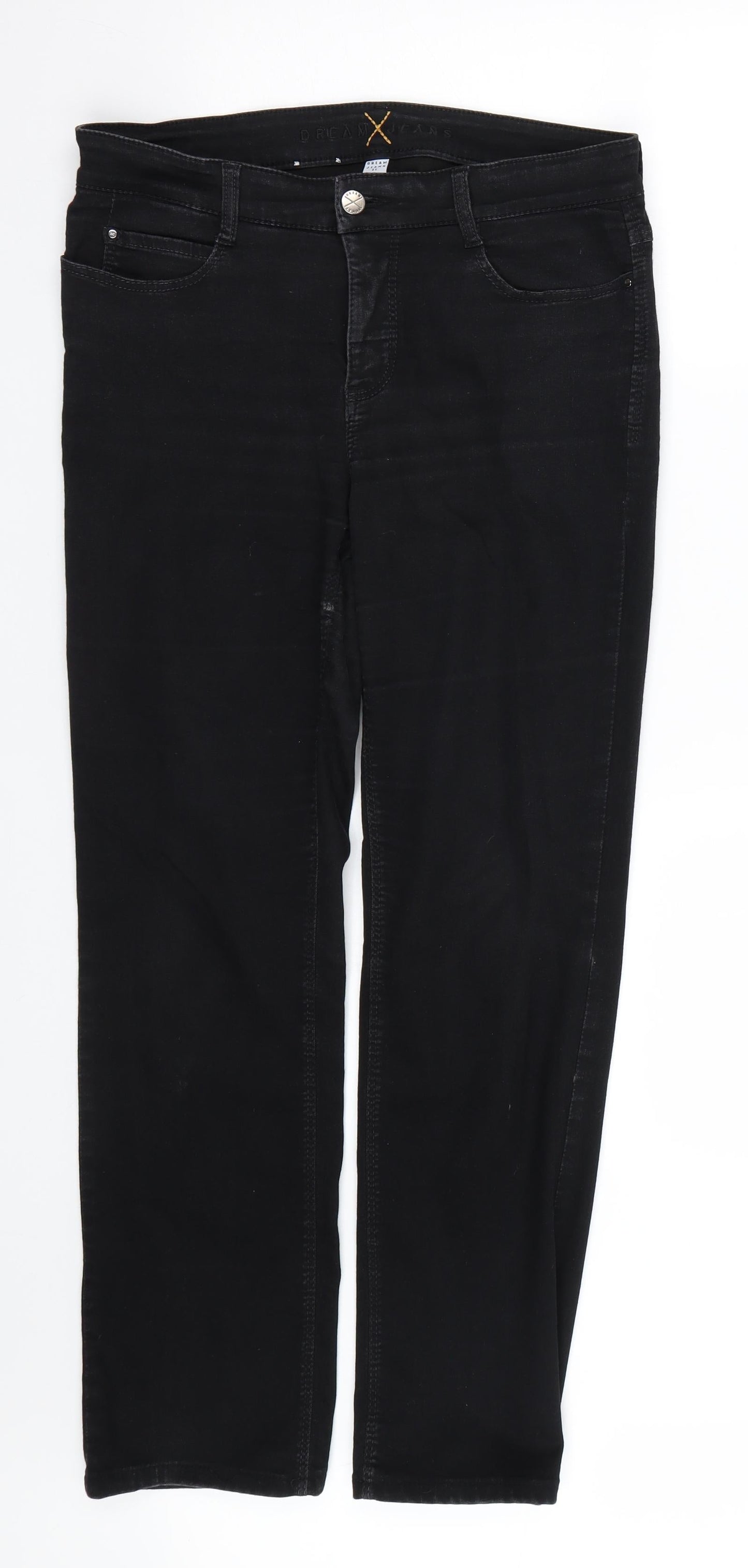 Dream jeans Womens Black   Straight Jeans Size 32 L27 in