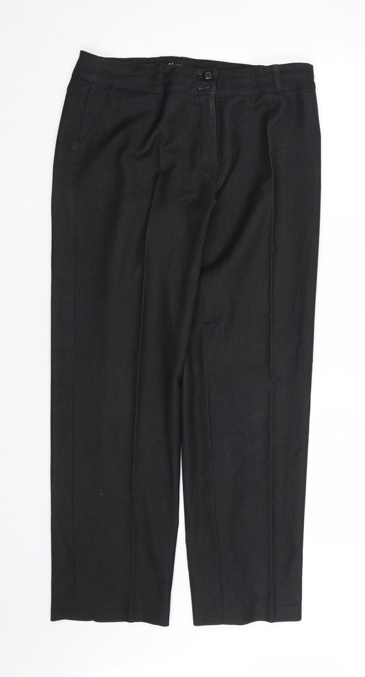 Alicja Womens Black   Trousers  Size 12 L26 in