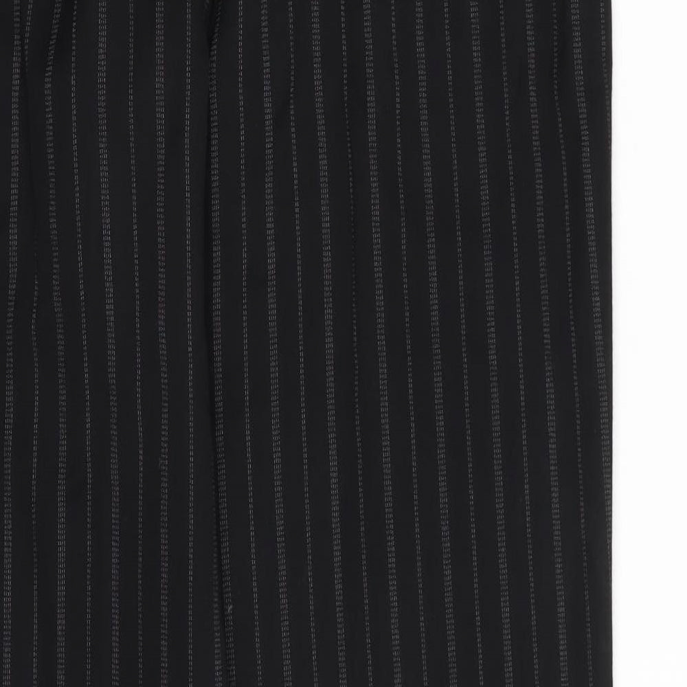 Armani  Womens Black Striped  Trousers  Size 20 L30 in