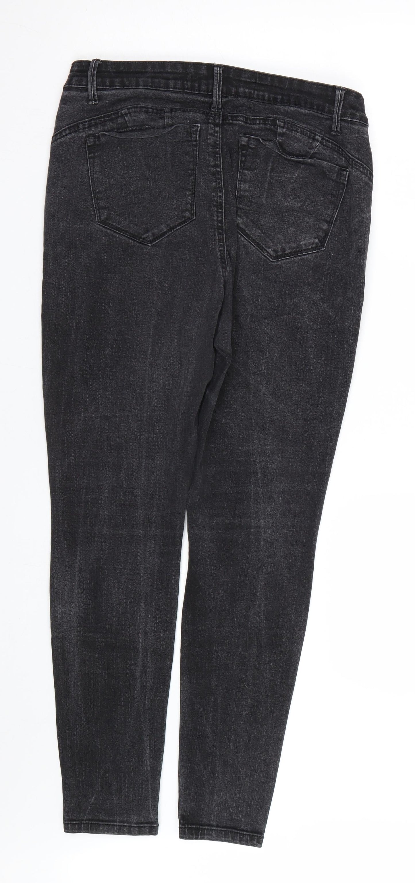 Denim co Womens Black   Skinny Jeans Size 14 L25 in