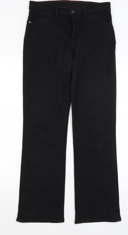 Preworn Womens Black   Trousers  Size 28 in L29 in