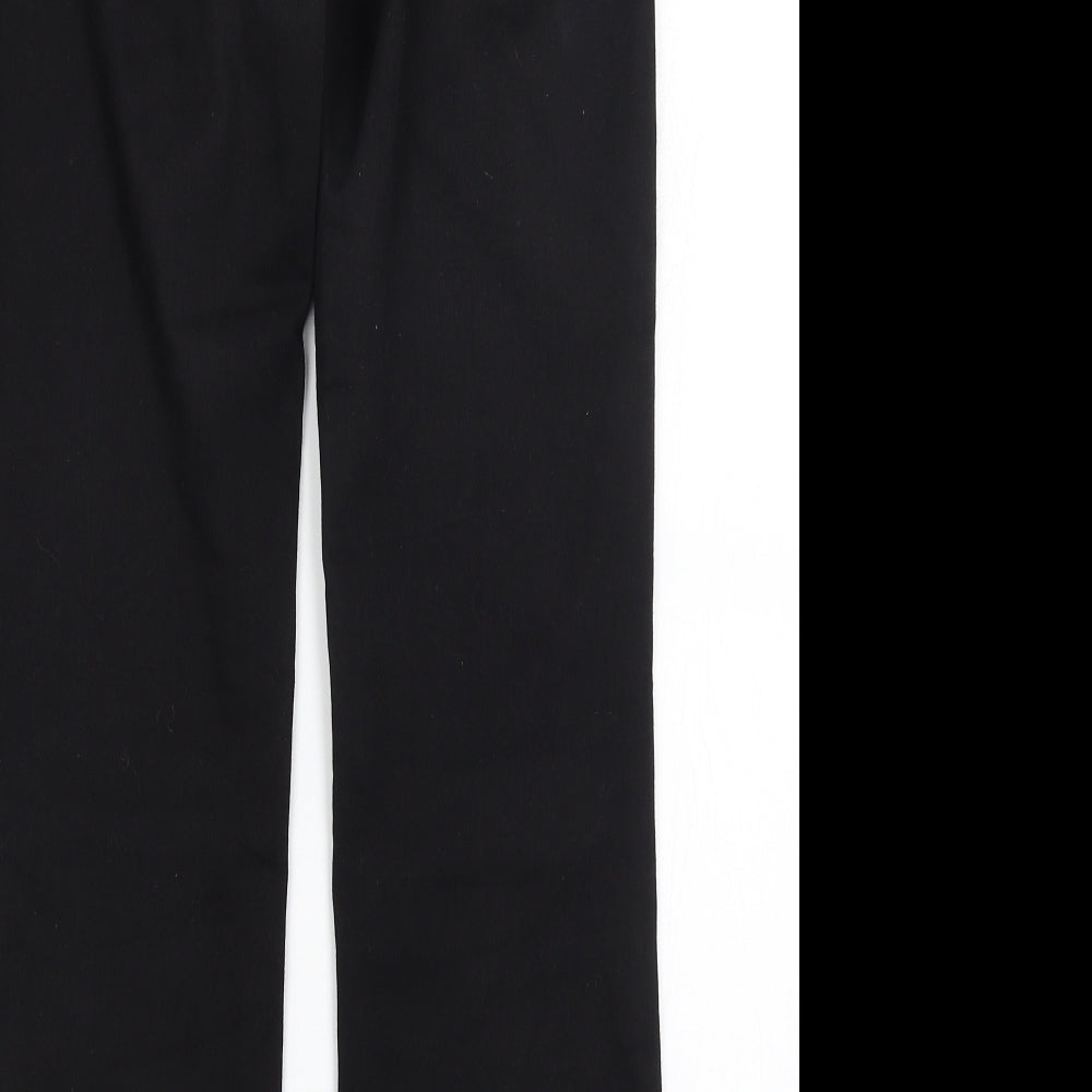 Preworn Womens Black   Trousers  Size 28 in L29 in