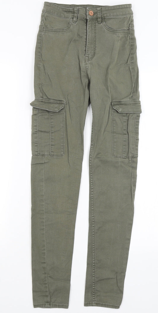 Divided Womens Green   Skinny Jeans Size 6 L28 in