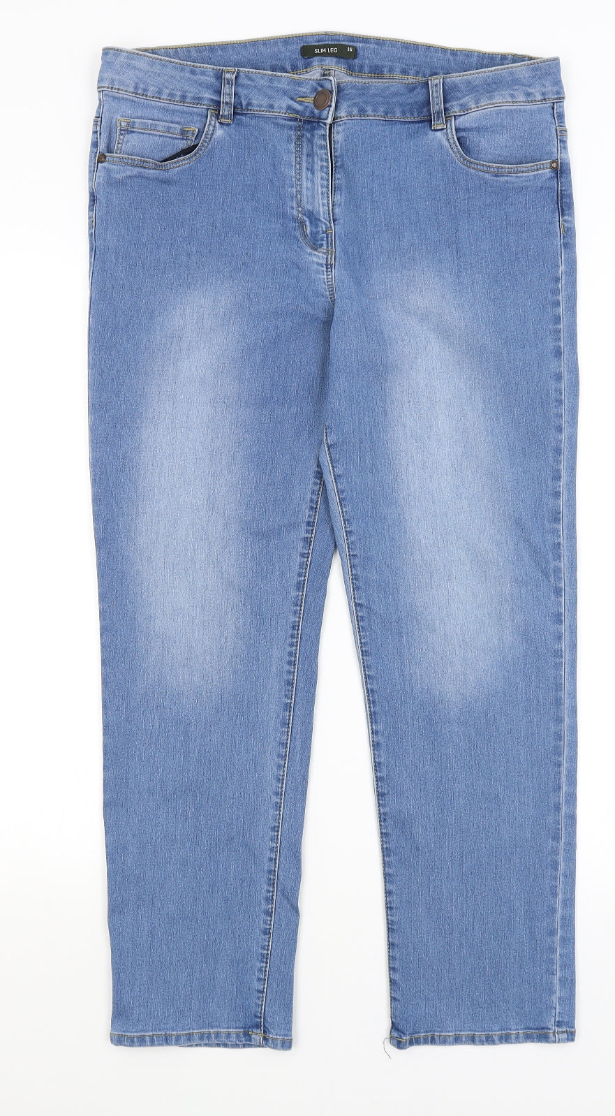 Bonmarche Womens Blue   Skinny Jeans Size 16 L26 in