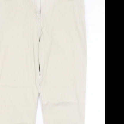 M&Co Womens Beige   Mom Jeans Size 14 L26 in