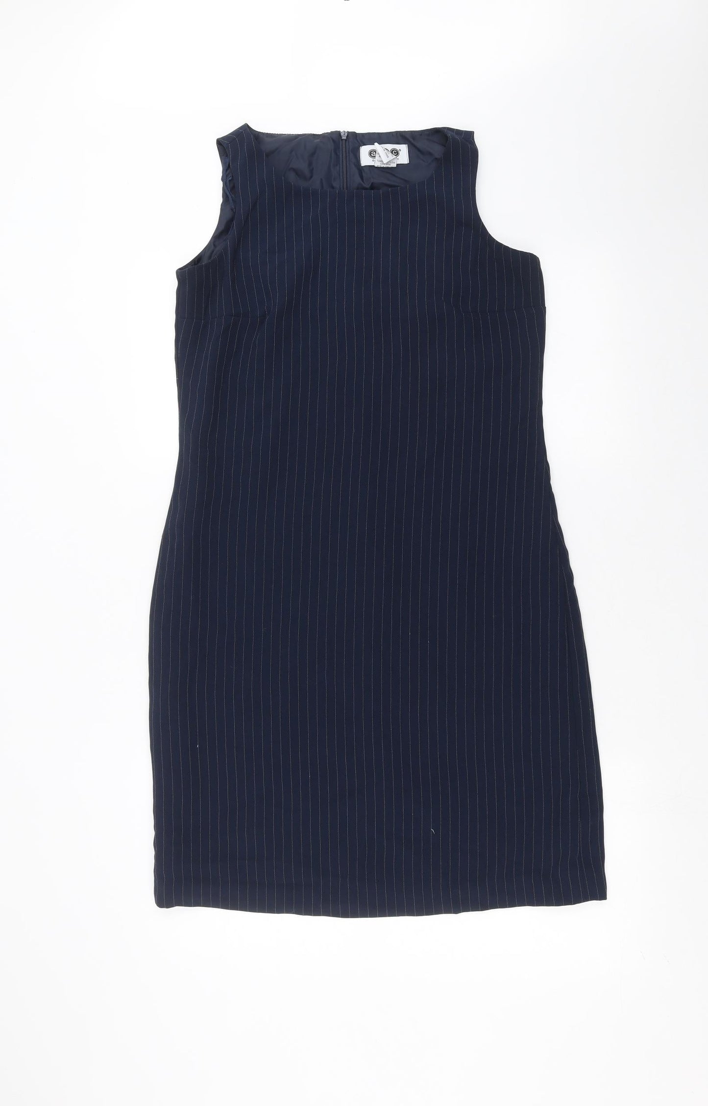 AYC Womens Blue Striped  Shift  Size 6