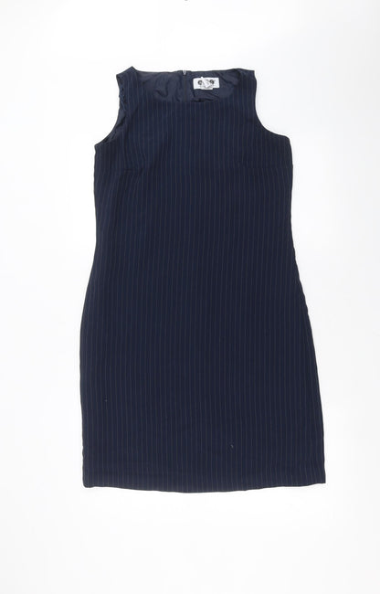 Ayanapa Womens Blue Striped  Shift  Size 6
