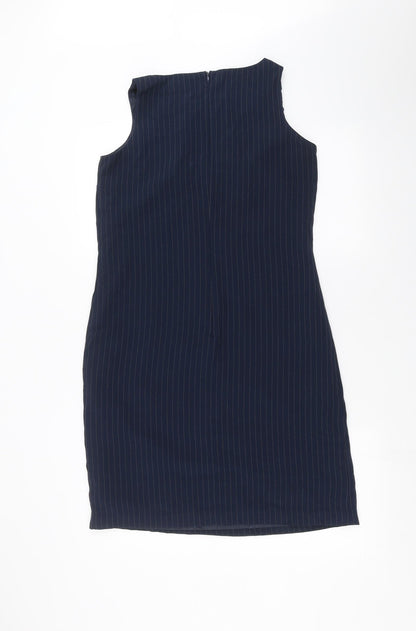 Ayanapa Womens Blue Striped  Shift  Size 6