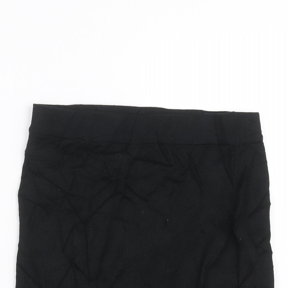 New Look Girls Black  Knit Straight & Pencil Skirt Size 12-13 Years