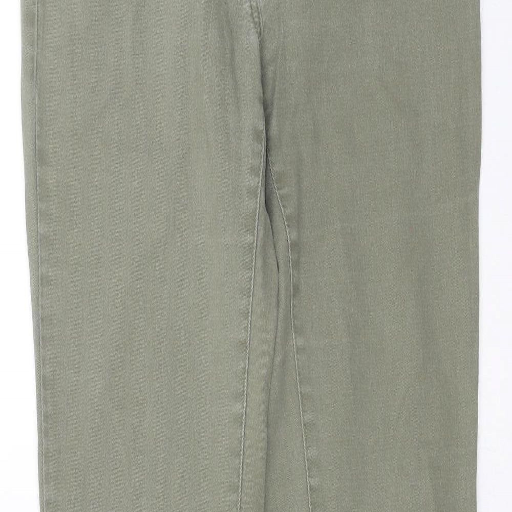 H&M Womens Green  Denim Skinny Jeans Size 8 L30 in