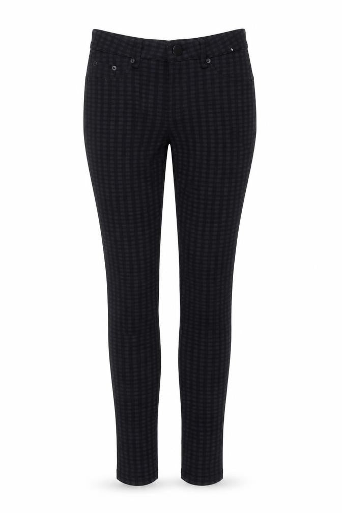 Primark Womens Black Check  Trousers  Size 8 L30 in